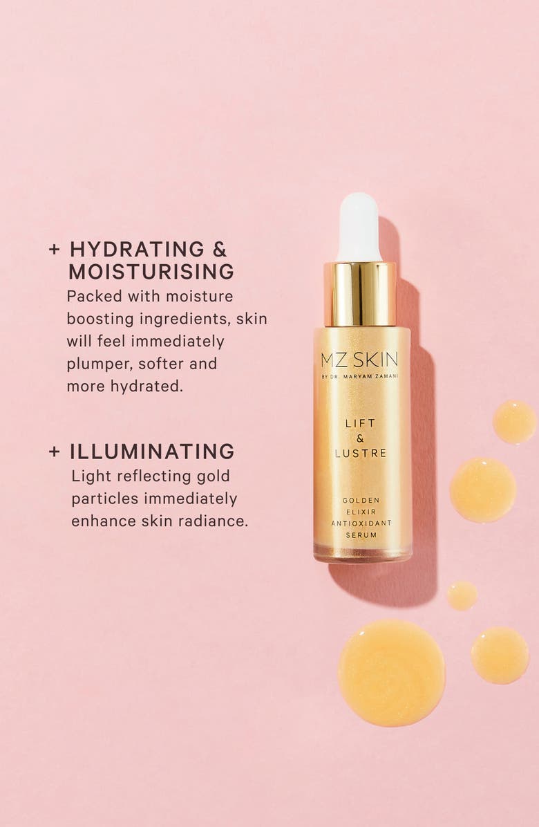 MZ Skin Lift & Lustre Golden Elixir Antioxidant Serum, Alternate, color,