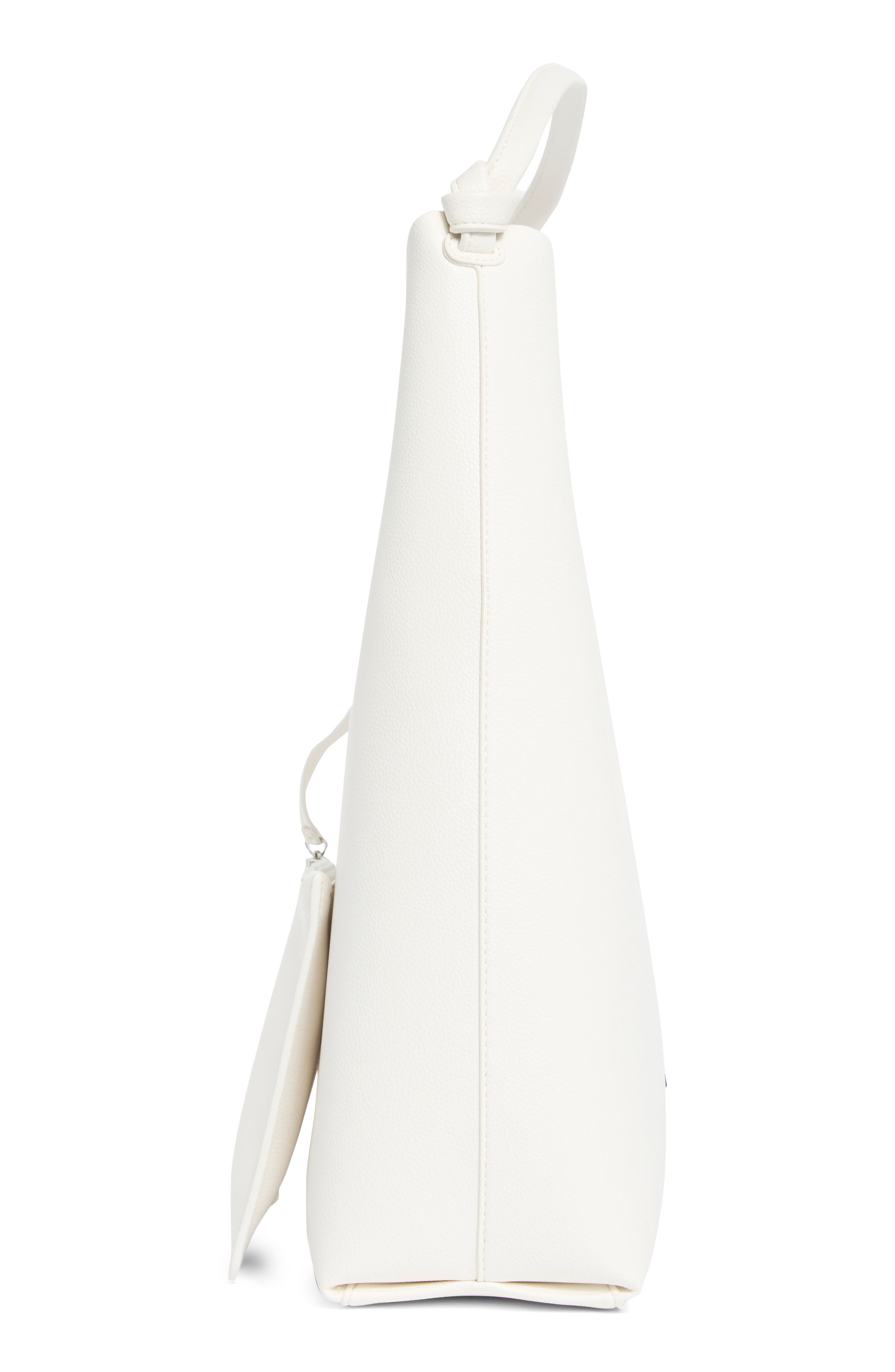 DKNY Paula Hobo Bag with Pouch, Alternate, color, Marshmallow