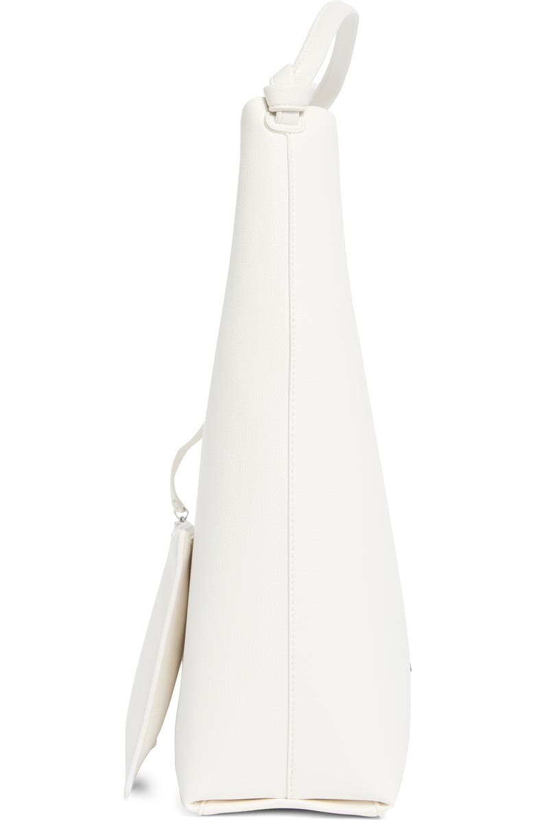 DKNY Paula Hobo Bag with Pouch, Alternate, color, Marshmallow