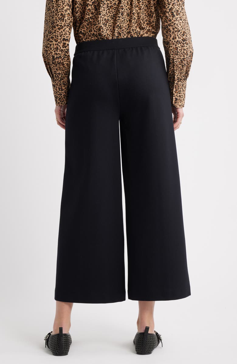 Wide Leg Crop Ponte Pants