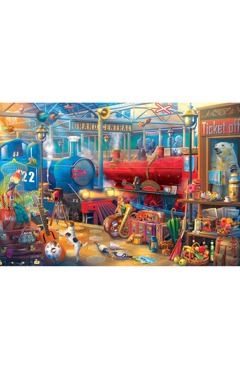 CRA-Z-ART Roseart, Train Station 2000 Piece Puzzle, Alternate, color, Multicolored