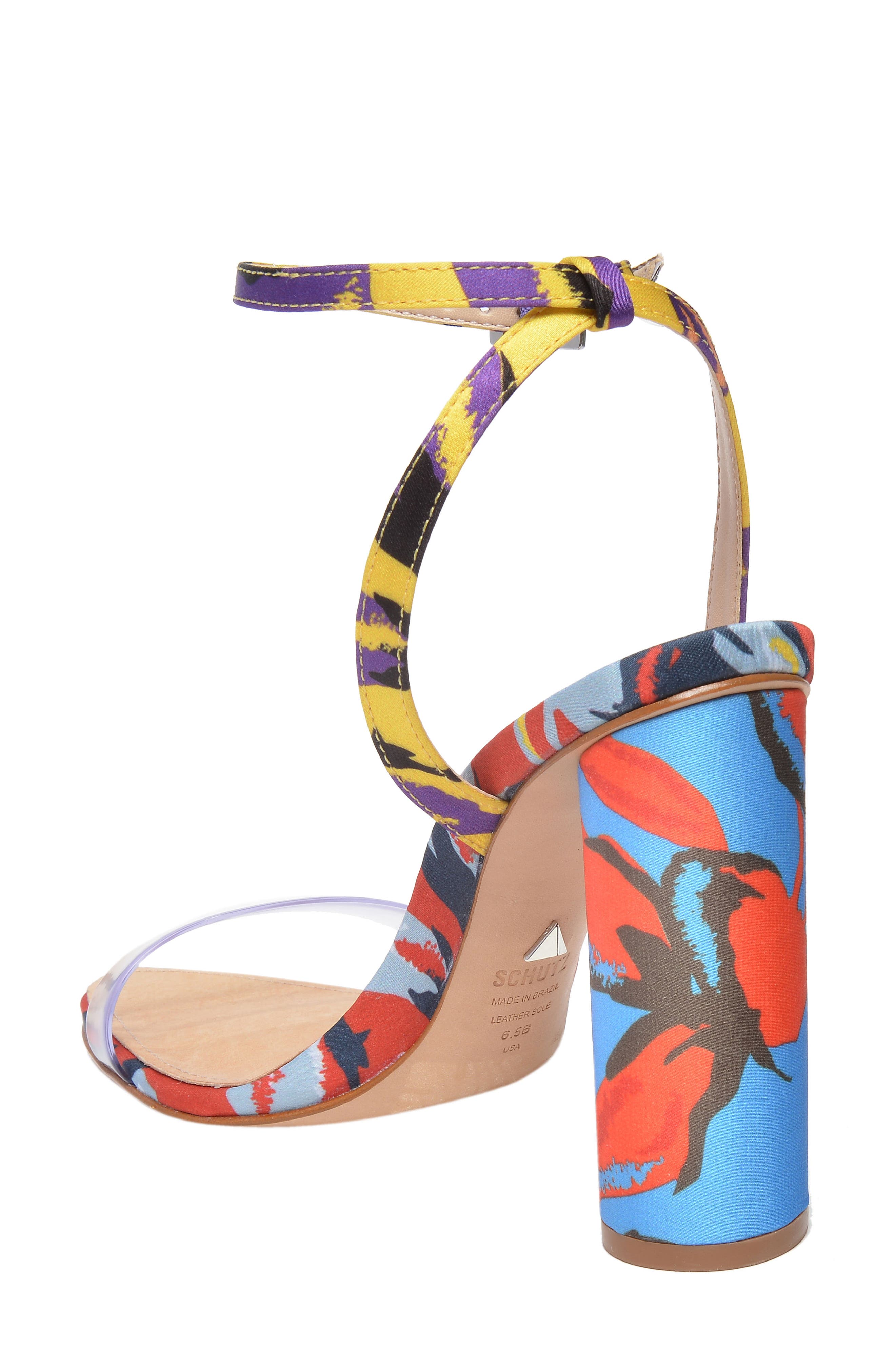 Schutz x Adriana Lima Vinyl Sandal, Alternate, color, 