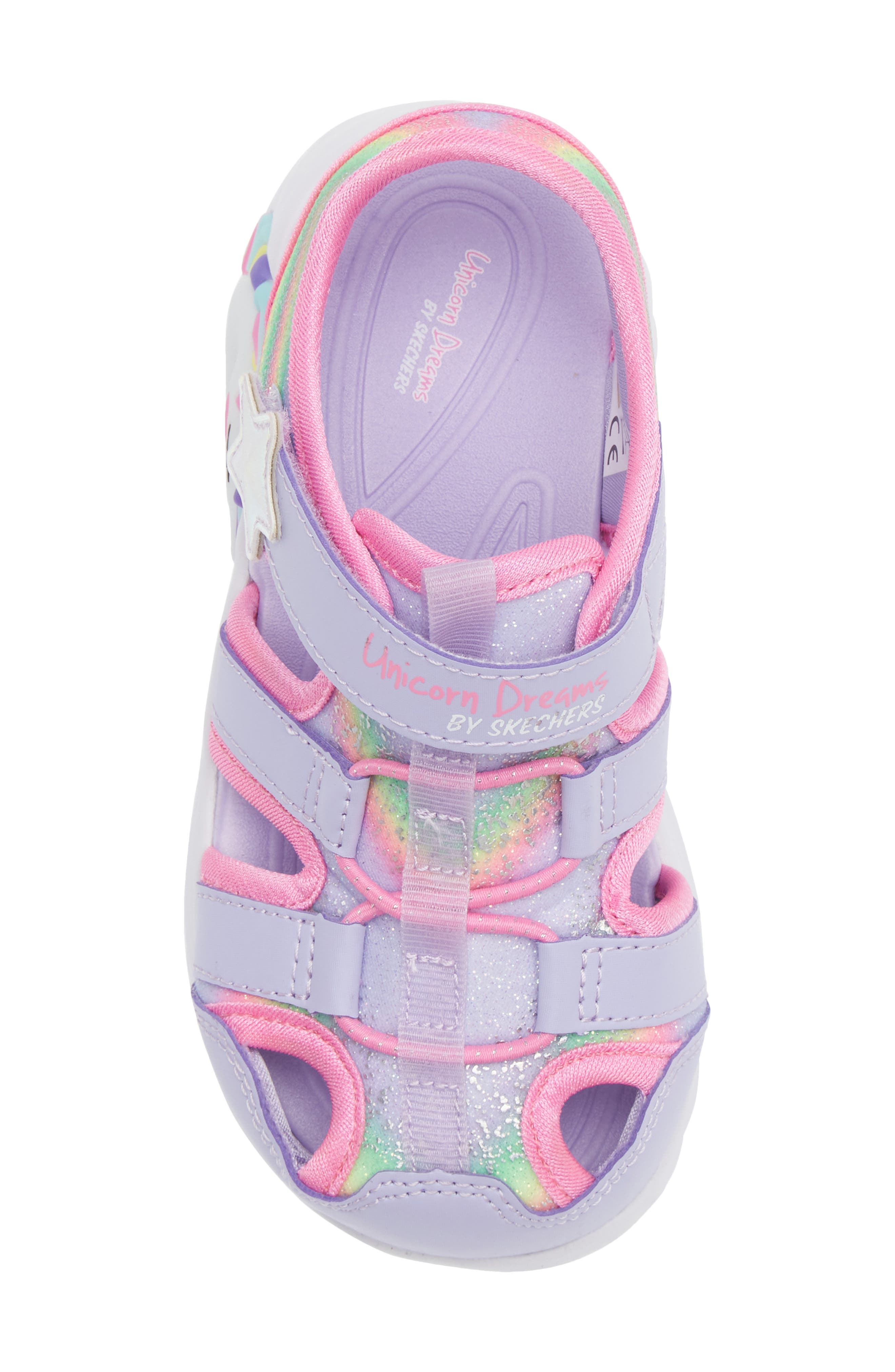 SKECHERS Kids' Unicorn Dreams Sandal, Alternate, color, Lavendar