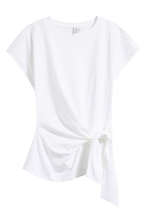Nordstrom Tie Front Pima Cotton Dolman T-shirt
