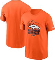 Nike Men's Nike Orange Denver Broncos Hometown Collection 5280 T-Shirt
