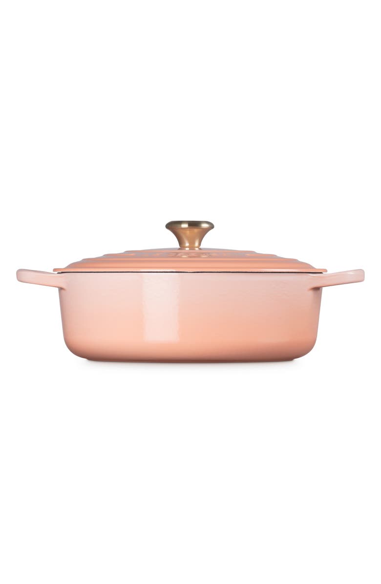 Le Creuset Signature 6 3/4-Quart Round Wide French/Dutch Oven, Alternate, color, Peche