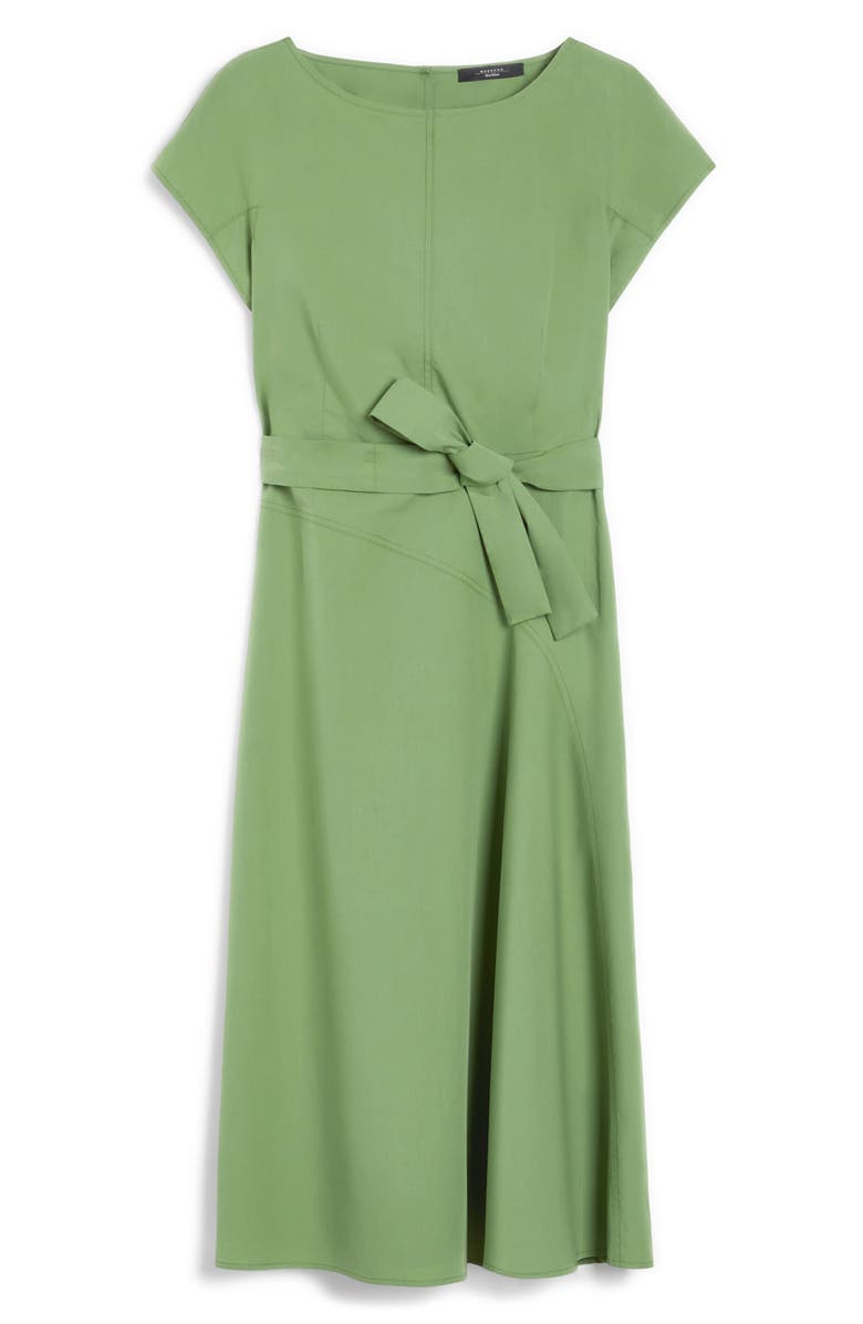 Weekend Max Mara Magma Tie Belt Cotton Midi Dress, Alternate, color, 