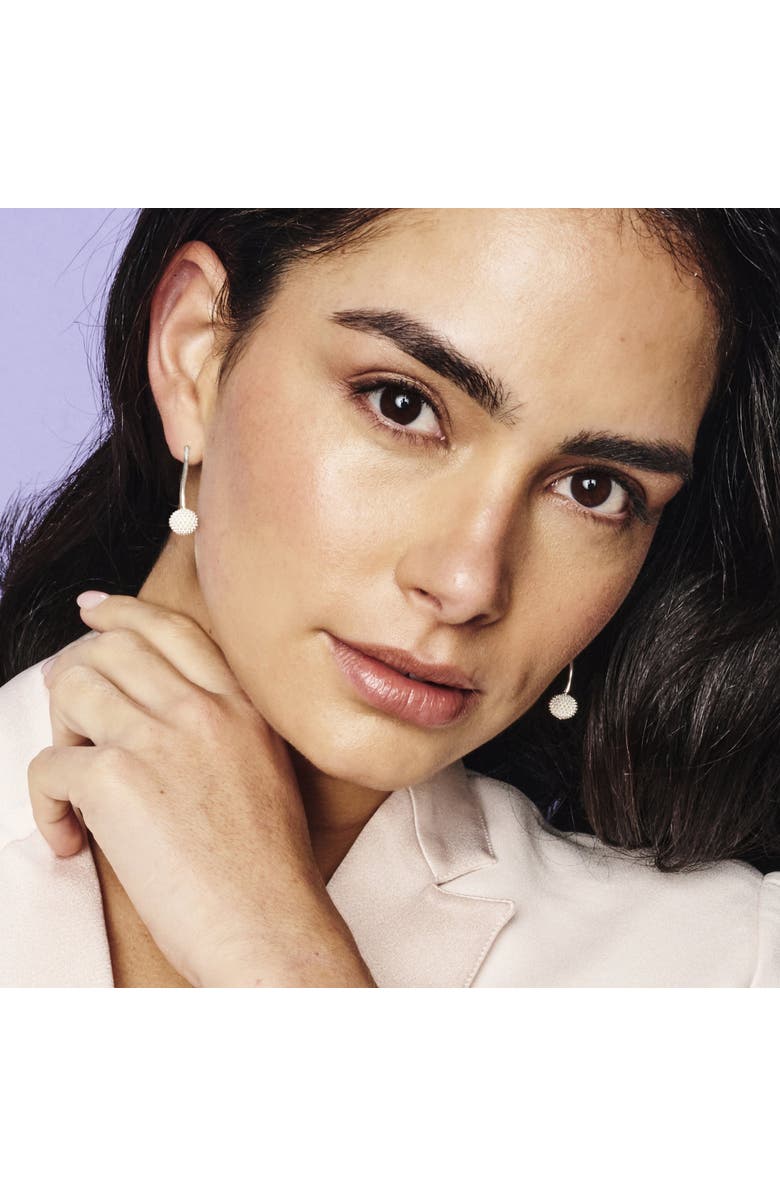 Toolally Pom Pom Drop Earrings - Sterling Silver, Alternate, color, Sterling Silver