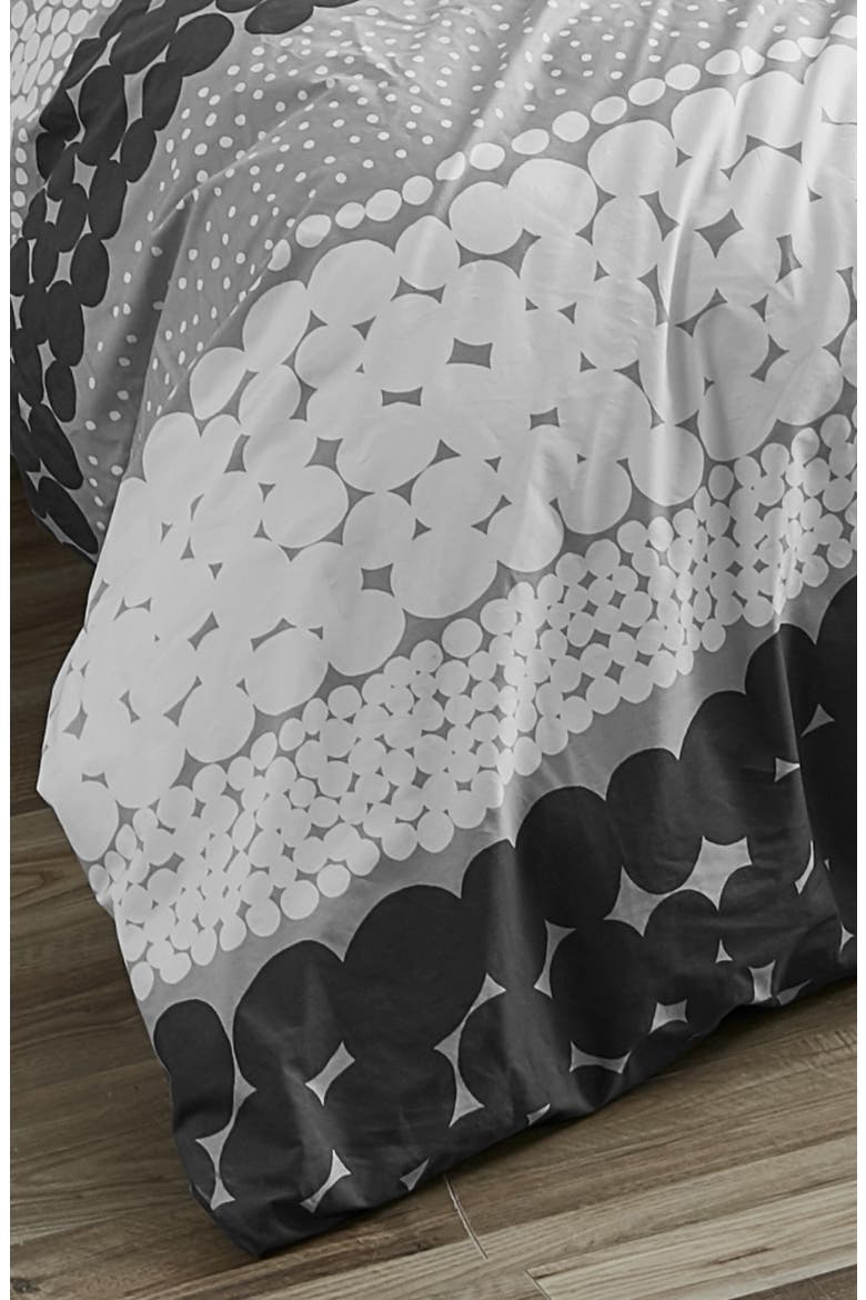 Jurmo Duvet Cover & Sham Set, Alternate, color, DARK GREY
