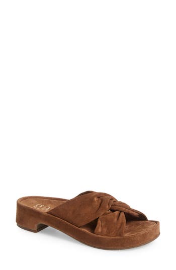 Pedro Garcia Livana Block Heel Sandal In Brown