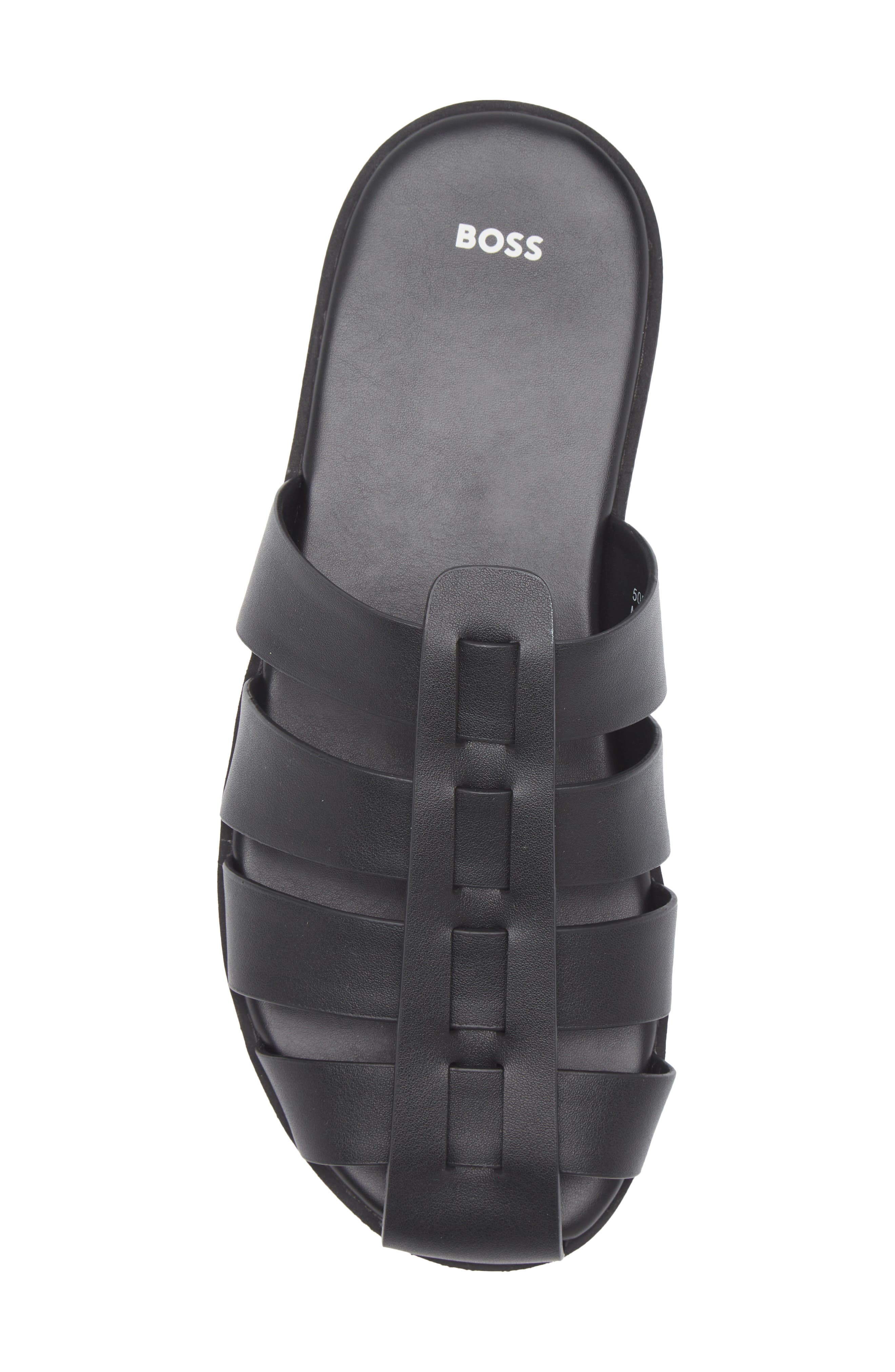 BOSS Darrel Fisherman Sandal, Alternate, color, Black