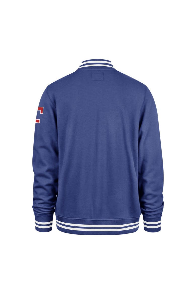 Men's '47 Royal Texas Rangers Wax Pack Pro Camden Full-Zip Track Jacket, Alternate, color, Royal