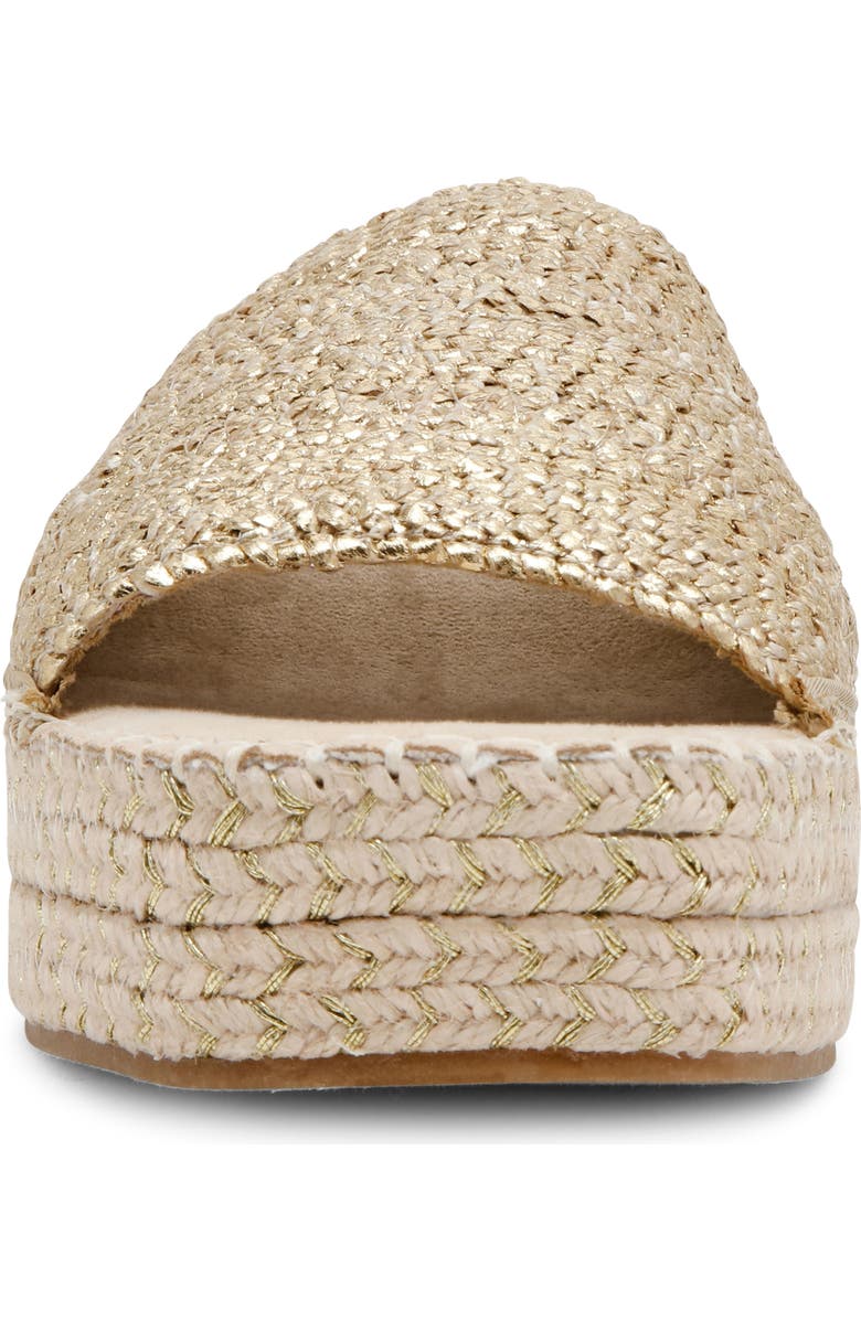 Anne Klein Cruz Platform Wedge Sandal, Alternate, color, Light Gold