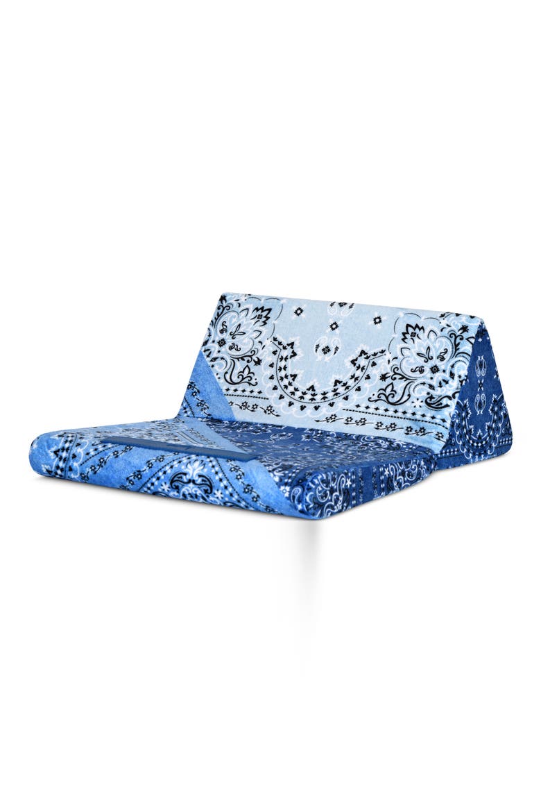 Denim Bandana Tablet Pillow, Alternate, color, MULTI