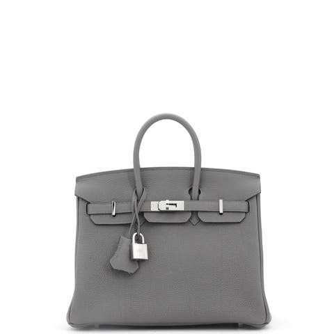 Birkin Handbag Grey Togo with Palladium Hardware 25