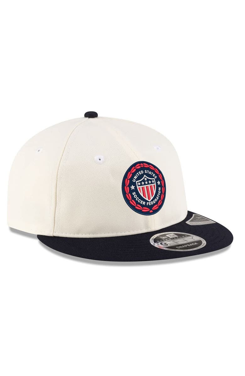 New Era Men's New Era Cream USMNT 1986 Retro-Crown 9FIFTY Adjustable Hat, Alternate, color, Cream