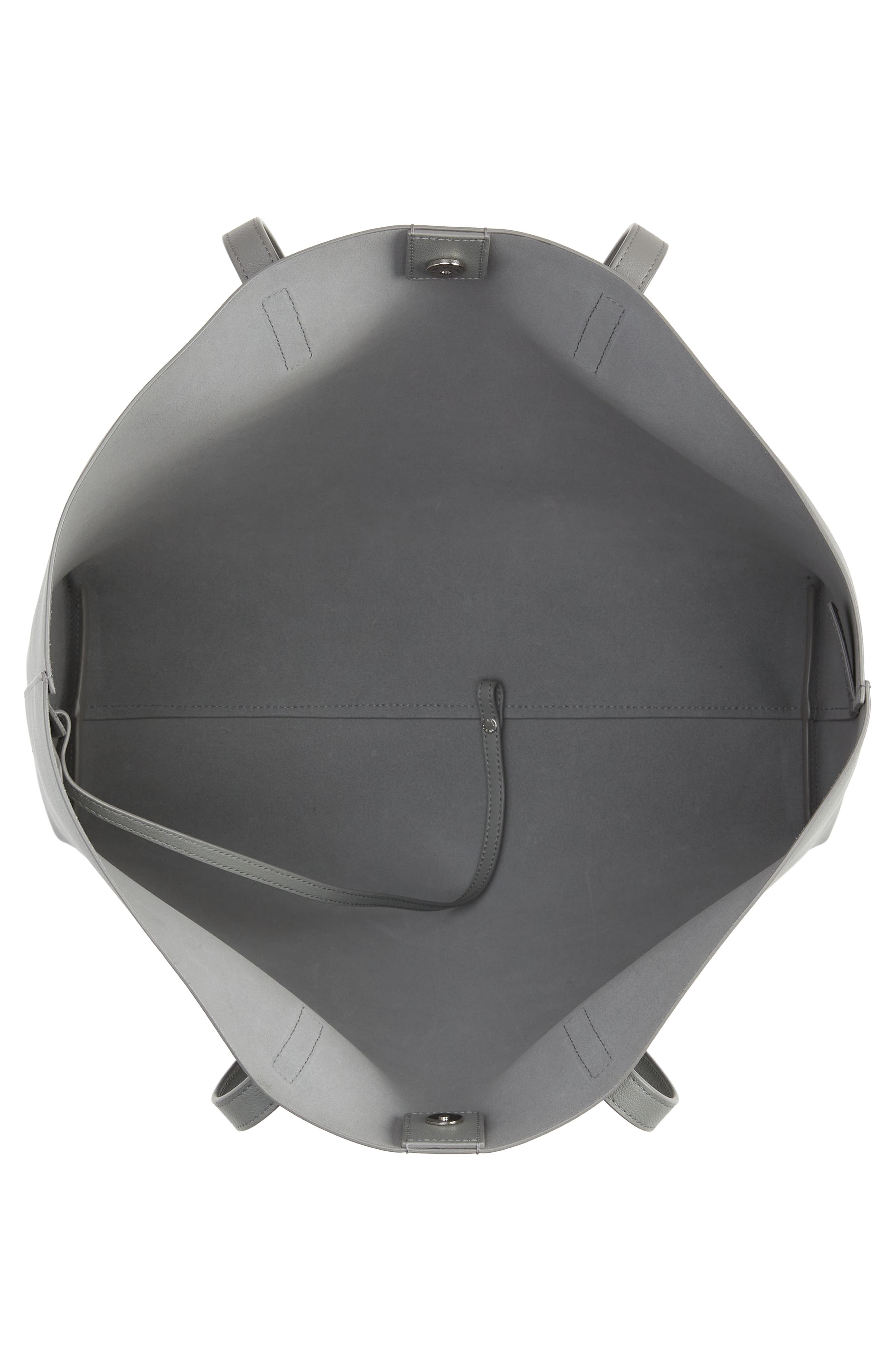 Saint Laurent Medium East/West Leather Shopping Tote, Alternate, color, 