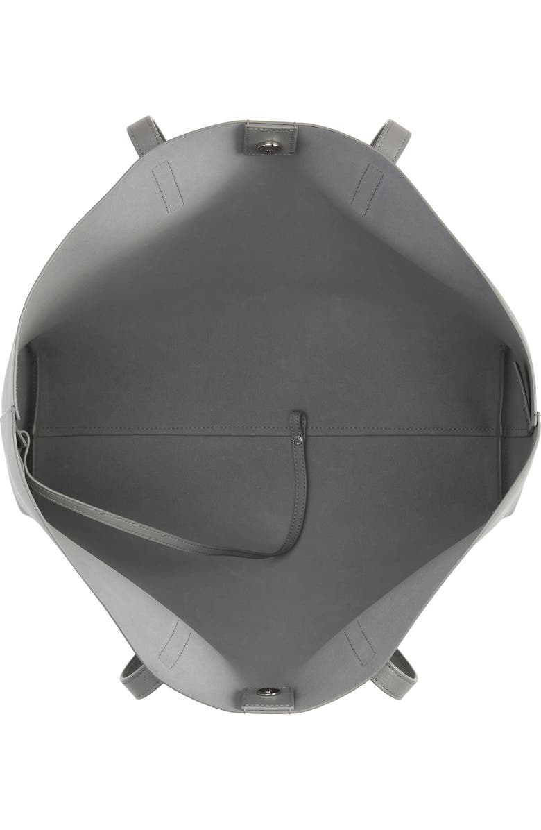 Saint Laurent Medium East/West Leather Shopping Tote, Alternate, color,