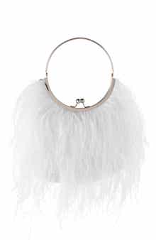 Olga Berg Penny Feathered Frame Bag