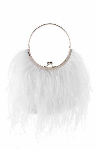 Olga Berg Penny Feathered Frame Bag