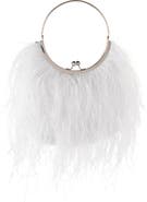 Olga Berg Penny Feathered Frame Bag