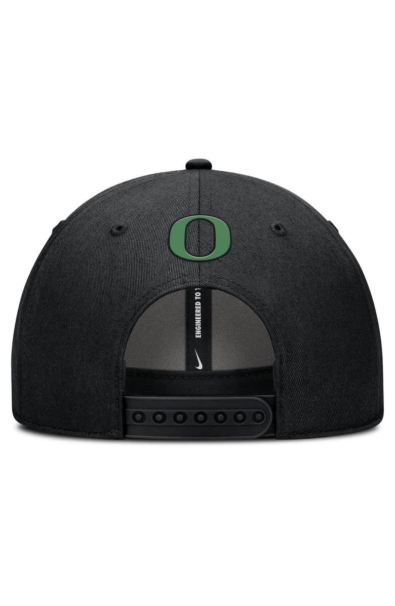 Nike Men's Nike  Black Oregon Ducks Rise Practice Adjustable Hat, Alternate, color, 