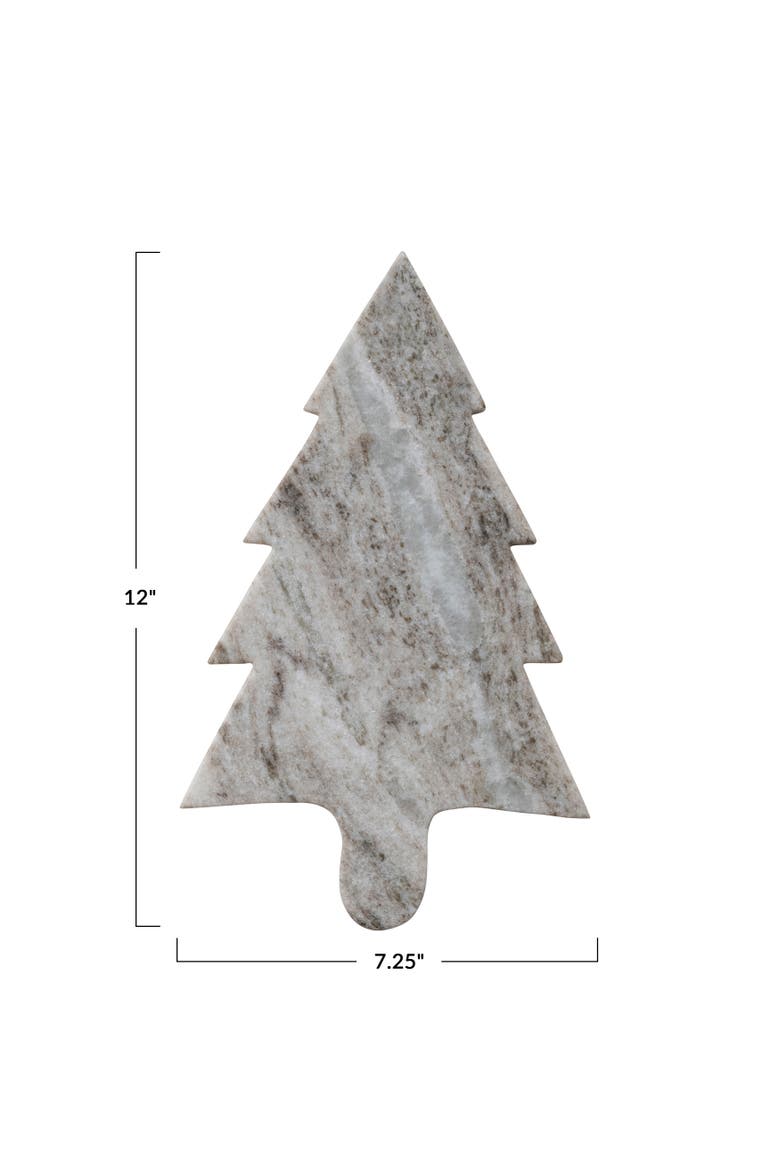 Melange Marble Tree Serving Board, Alternate, color, Green