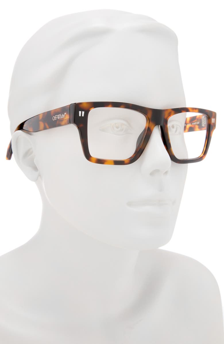 Off-White Havana 53mm Optical Glasses, Alternate, color, Havana