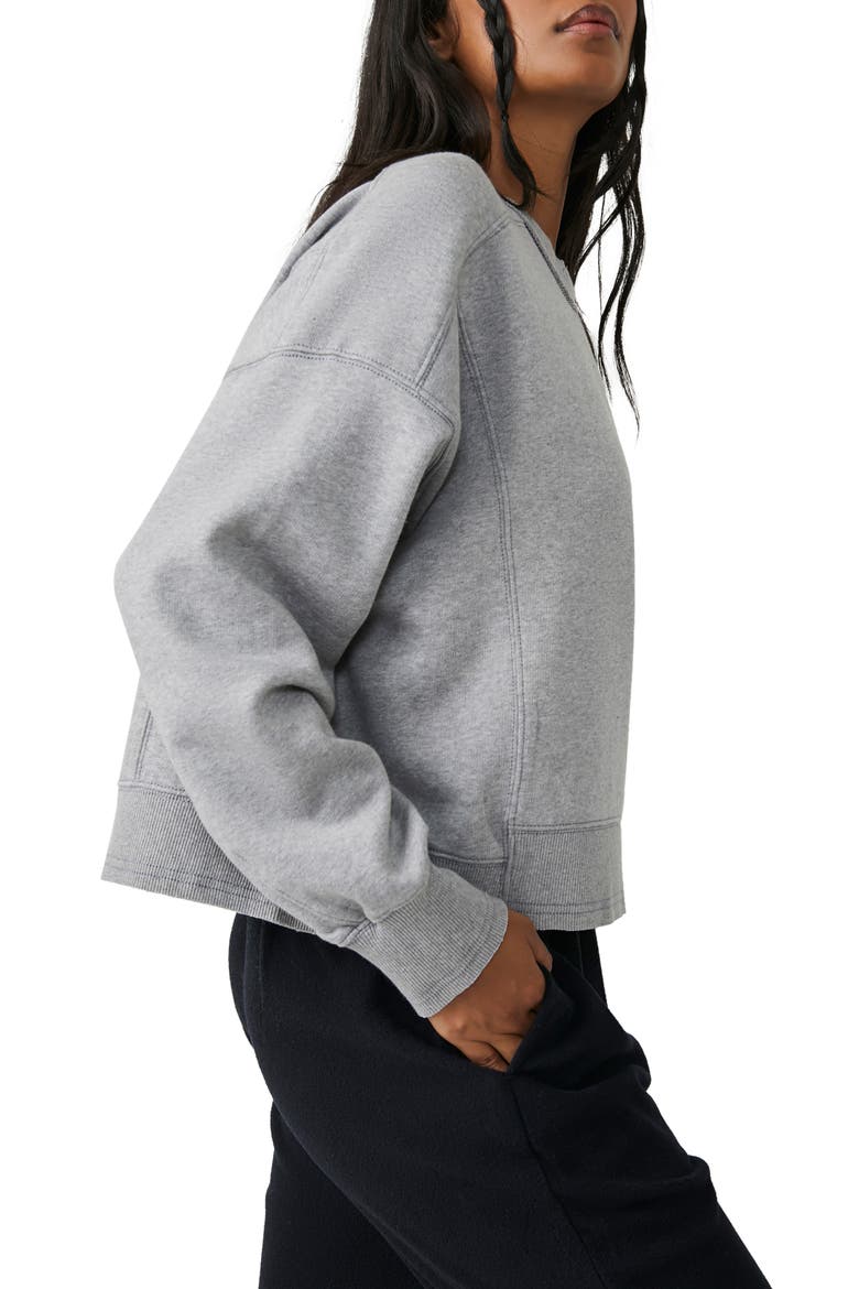 FP Movement Intercept Cotton Blend Sweatshirt, Alternate, color, HEATHER GREY