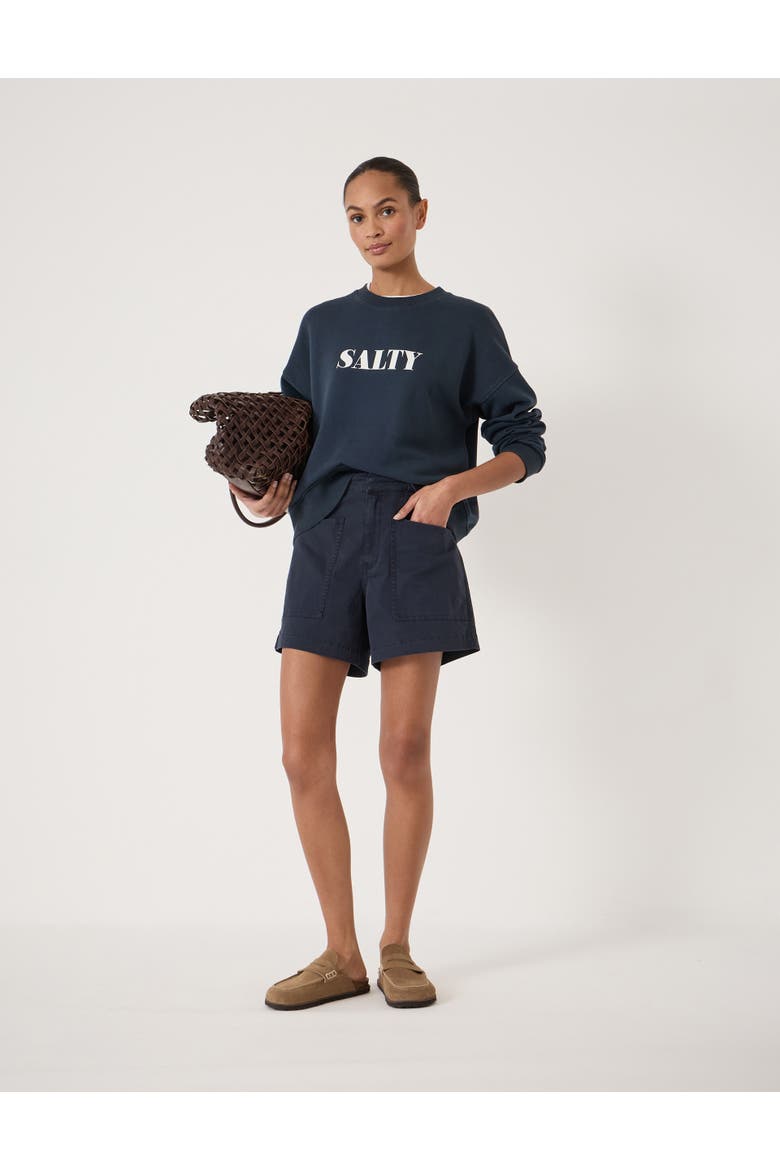 Cordi Cotton Shorts, Alternate, color, Dark Navy