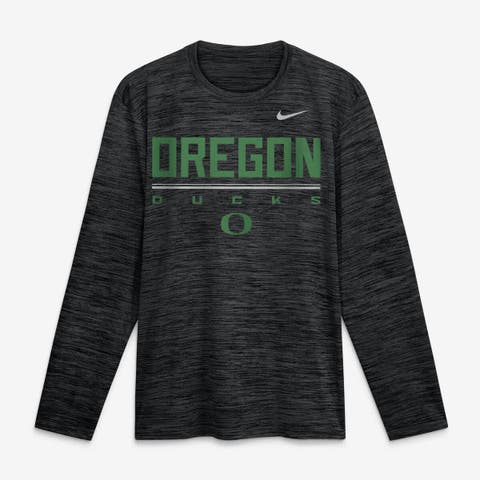 Men's Nike Black Oregon Ducks Sideline Velocity Dri-FIT Long Sleeve T-Shirt