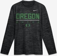 Nike Men's Nike Black Oregon Ducks Sideline Velocity Dri-FIT Long Sleeve T-Shirt