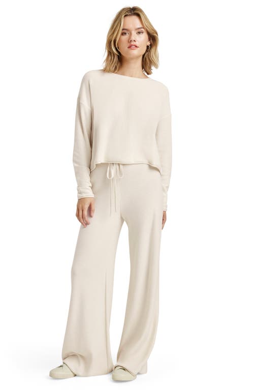 Splendid Michelle Cotton & Silk Blend Sweater In Neutral