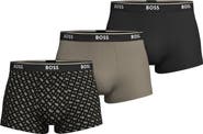 BOSS Assorted 3-Pack Stretch Cotton Trunks