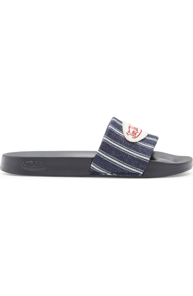 Von Dutch Gridlock Slide Sandal, Alternate, color, Black/ Navy