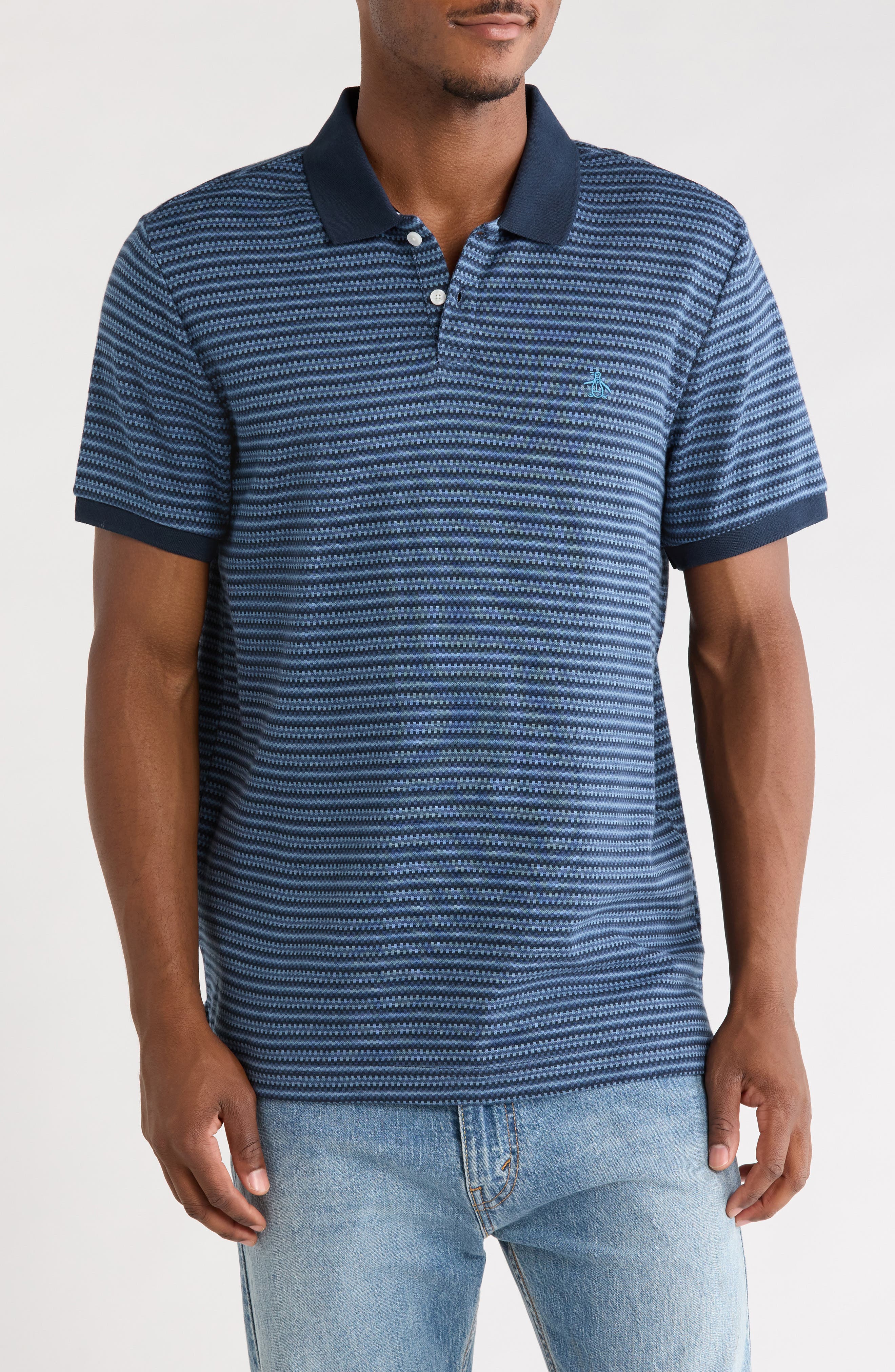 Mini Cotton Jacquard Polo