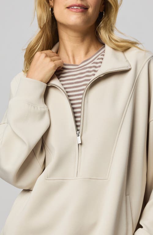 Splendid Scubasoft Quarter Zip Sweater In Multi