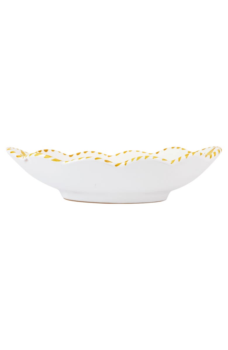 VIETRI Arezzo Yellow Oval Bowl, Alternate, color, Yellow