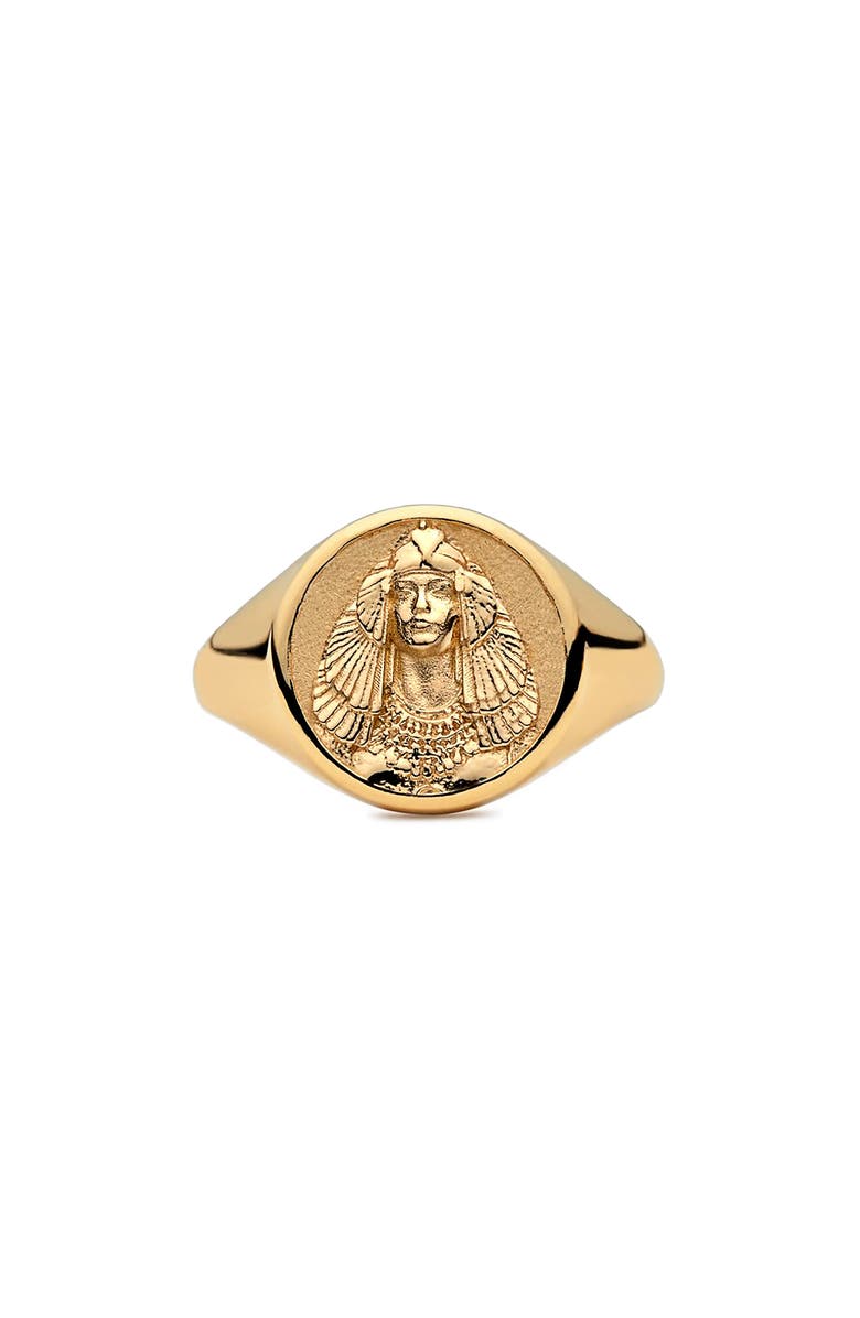 Awe Inspired Cleopatra Signet Ring, Main, color, 