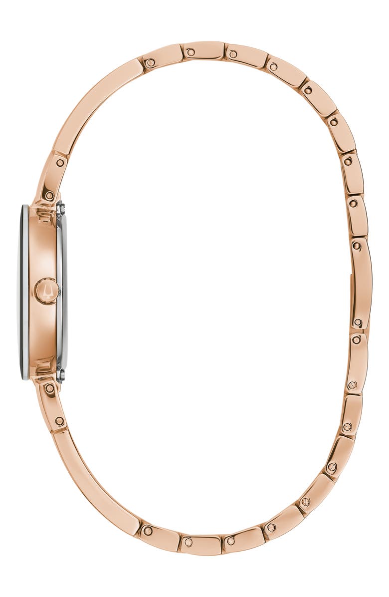 BULOVA Marc Anthony Diamond Bangle Watch, 26mm, Alternate, color, Rose Gold-Tone