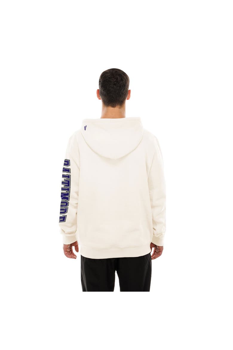 Men's New Era  Cream Baltimore Ravens Dune Dust Hoodie, Alternate, color, Cream