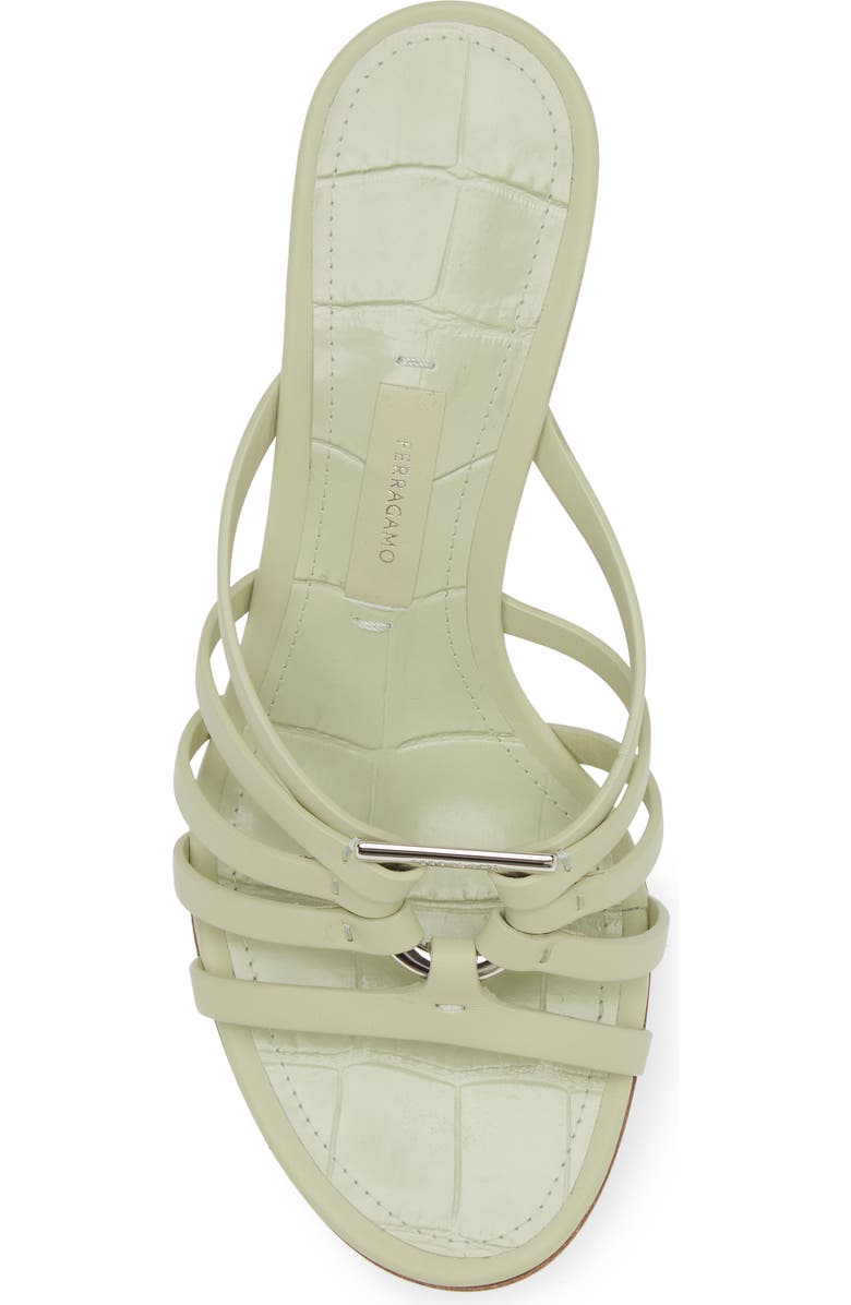 FERRAGAMO Anemone Wedge Sandal, Alternate, color, Sage
