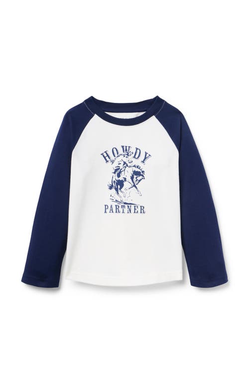 Janie And Jack Howdy Baseball Raglan Sleeve Tee In Multi
