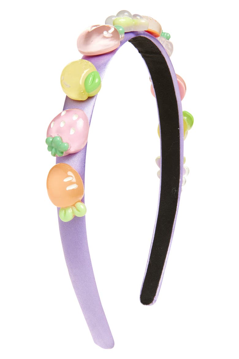 Kids' Fruit Headband, Main, color, PURPLE