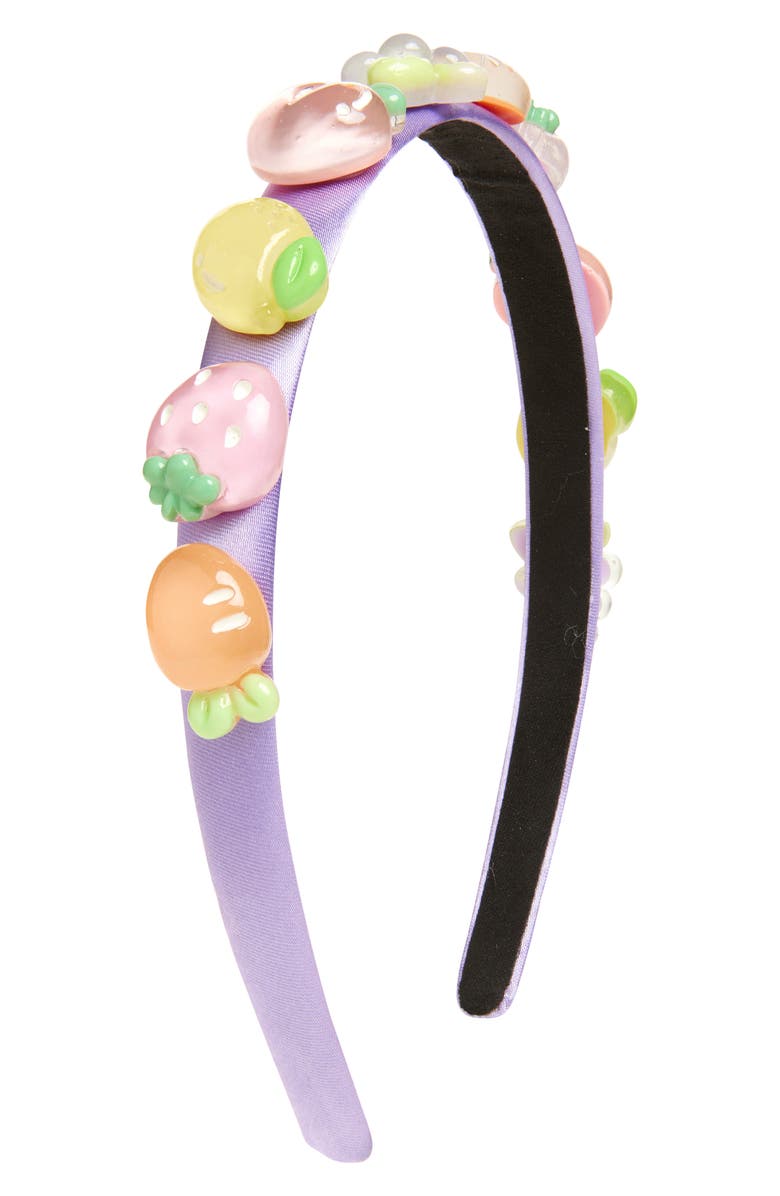 Cara Kids' Fruit Headband, Main, color, Purple