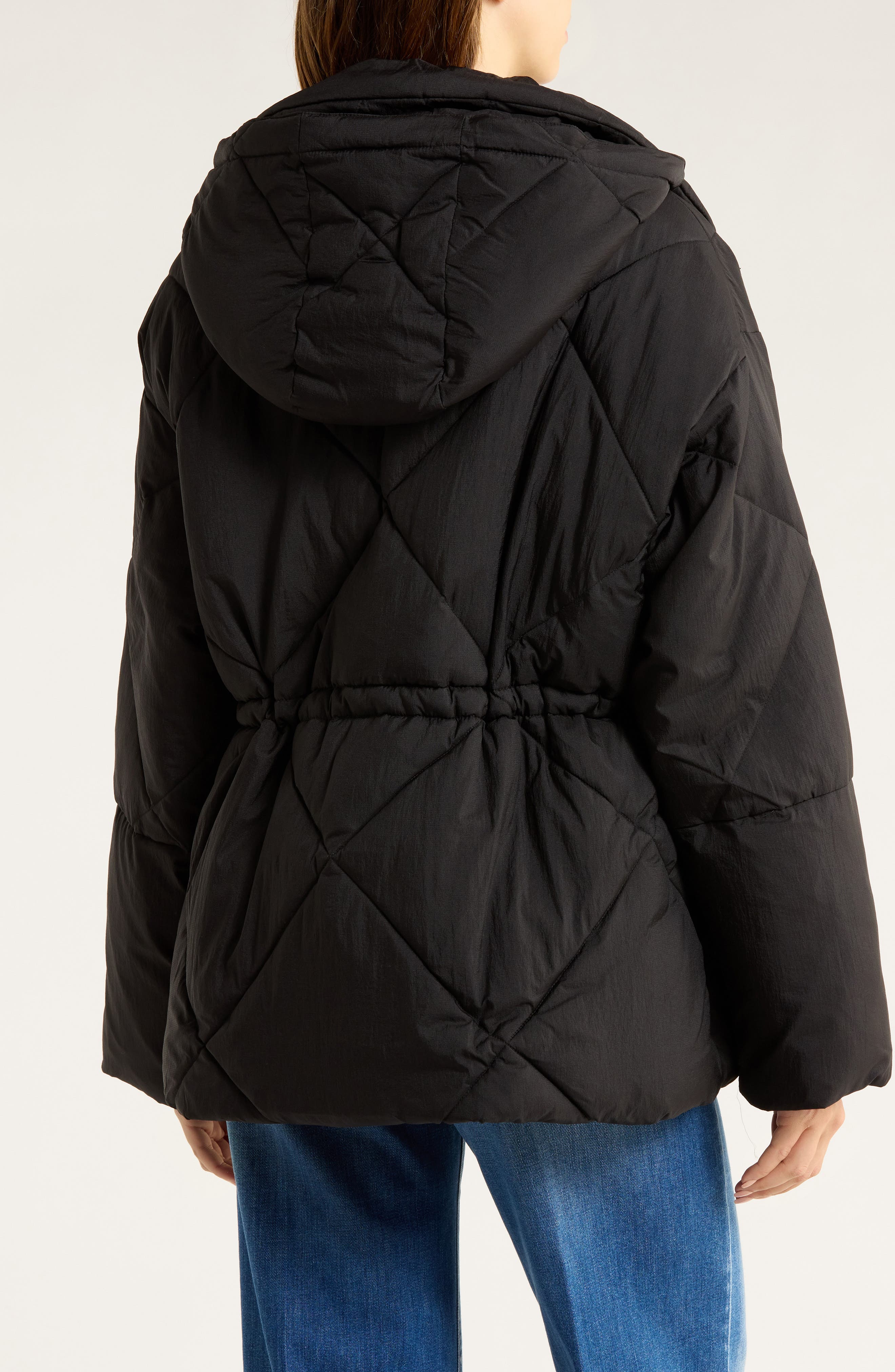 Quilted Water Repellent Hooded Jacket - image 2