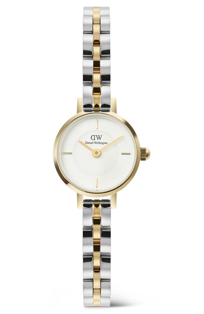 Daniel Wellington Petite Mini Arch Bracelet Watch, 19mm, Main, color, Silver-Tone