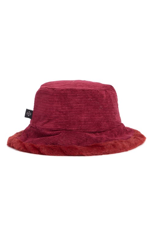 Nanette Lepore Corduroy Bucket Hat In Red
