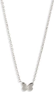 Anzie Mini Butterfly Pendant Necklace