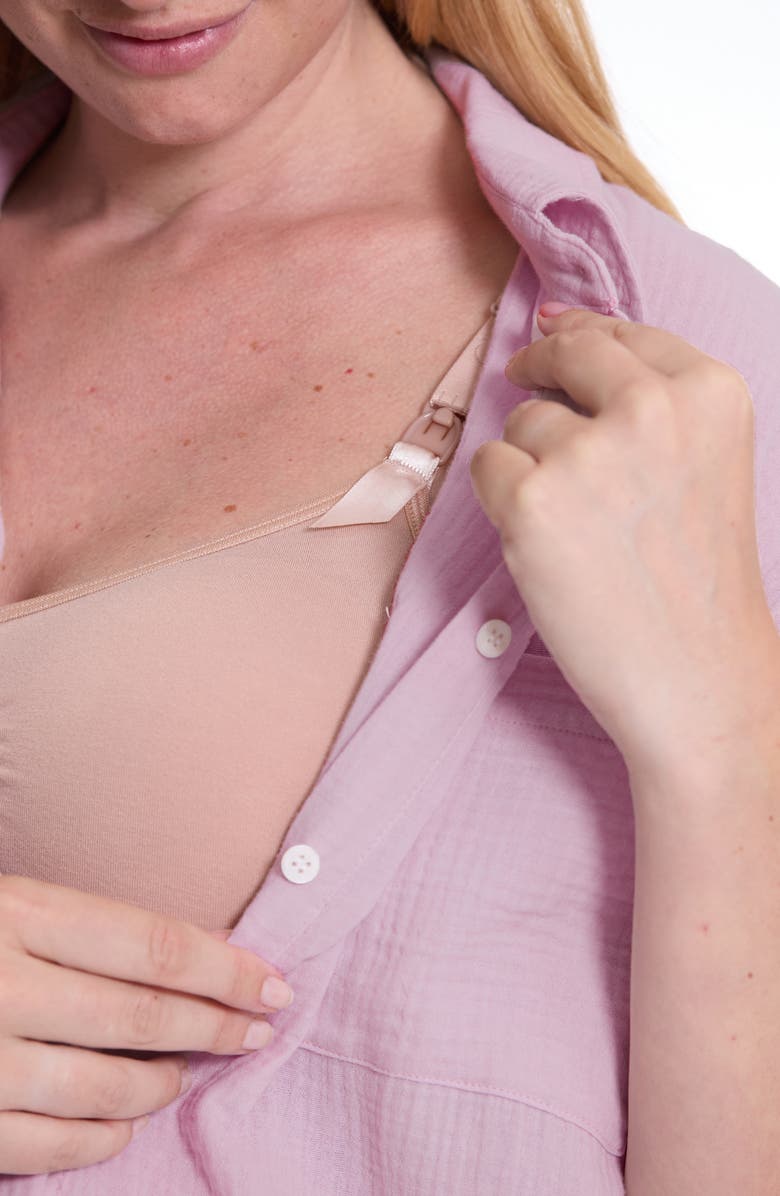 Cache Coeur Maternity Pajama Set Ice Cream, Alternate, color, Lilac